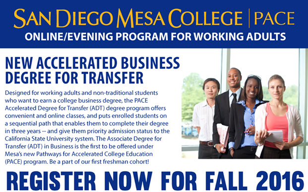 New Accelerated Business Degree for Transfer 