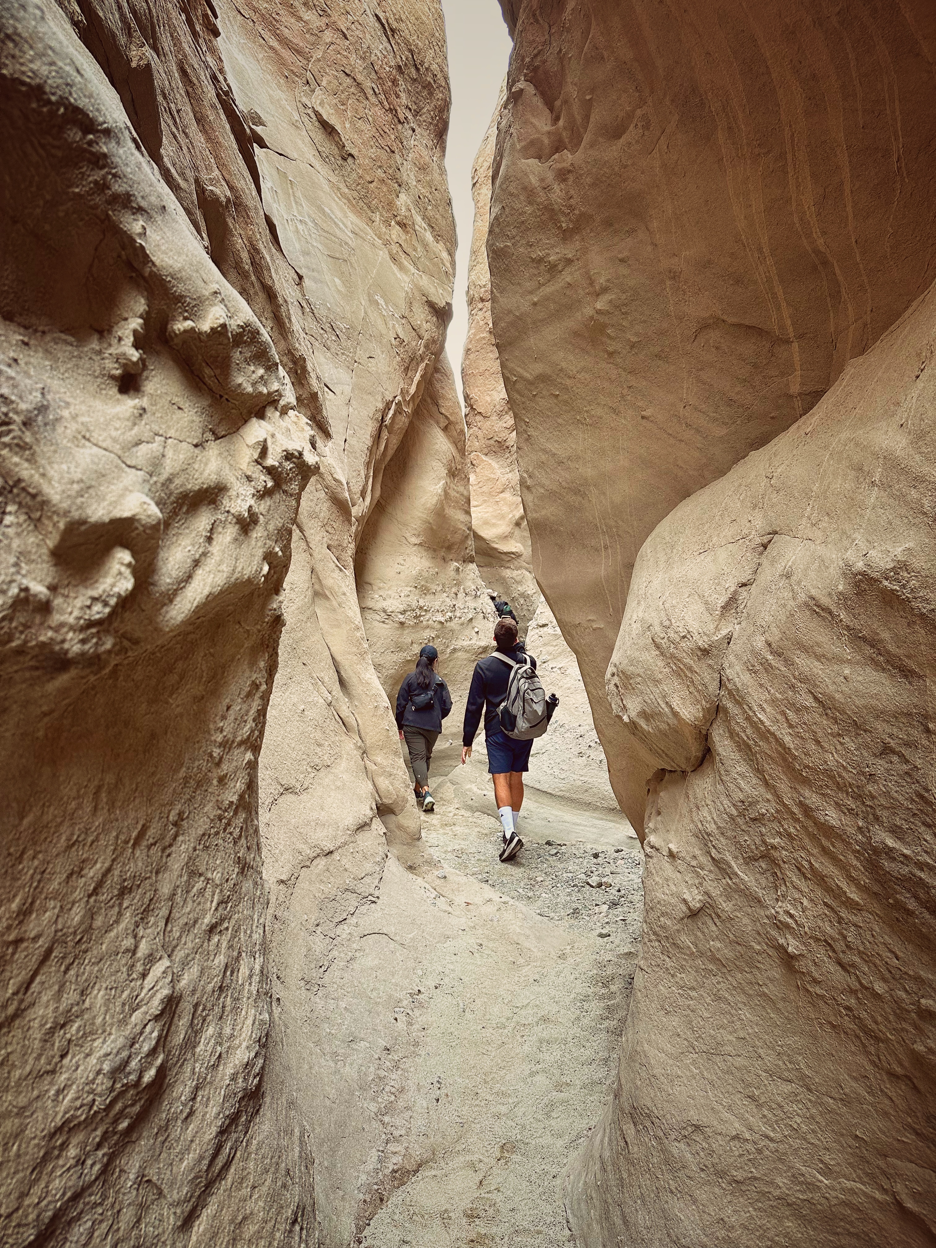 students in the Calcite Slot Canyon