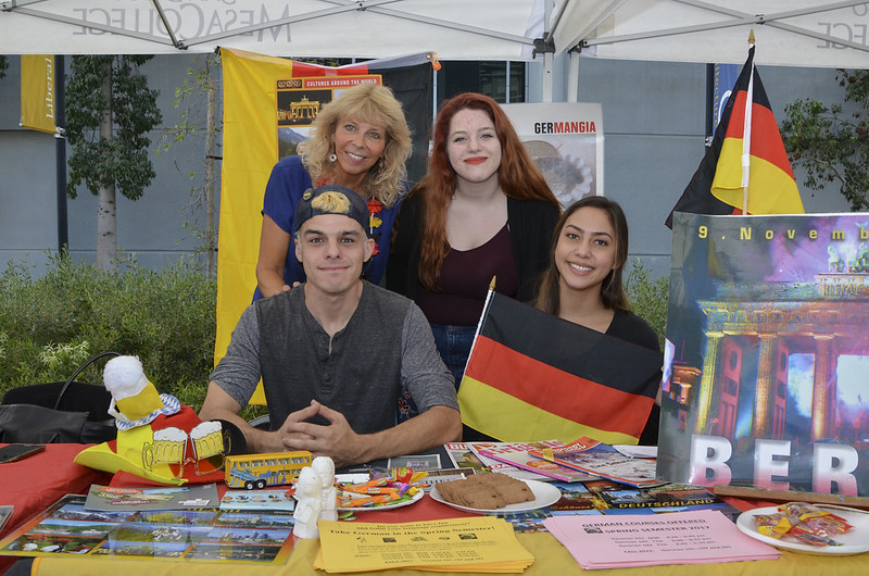 Photo of international student booth